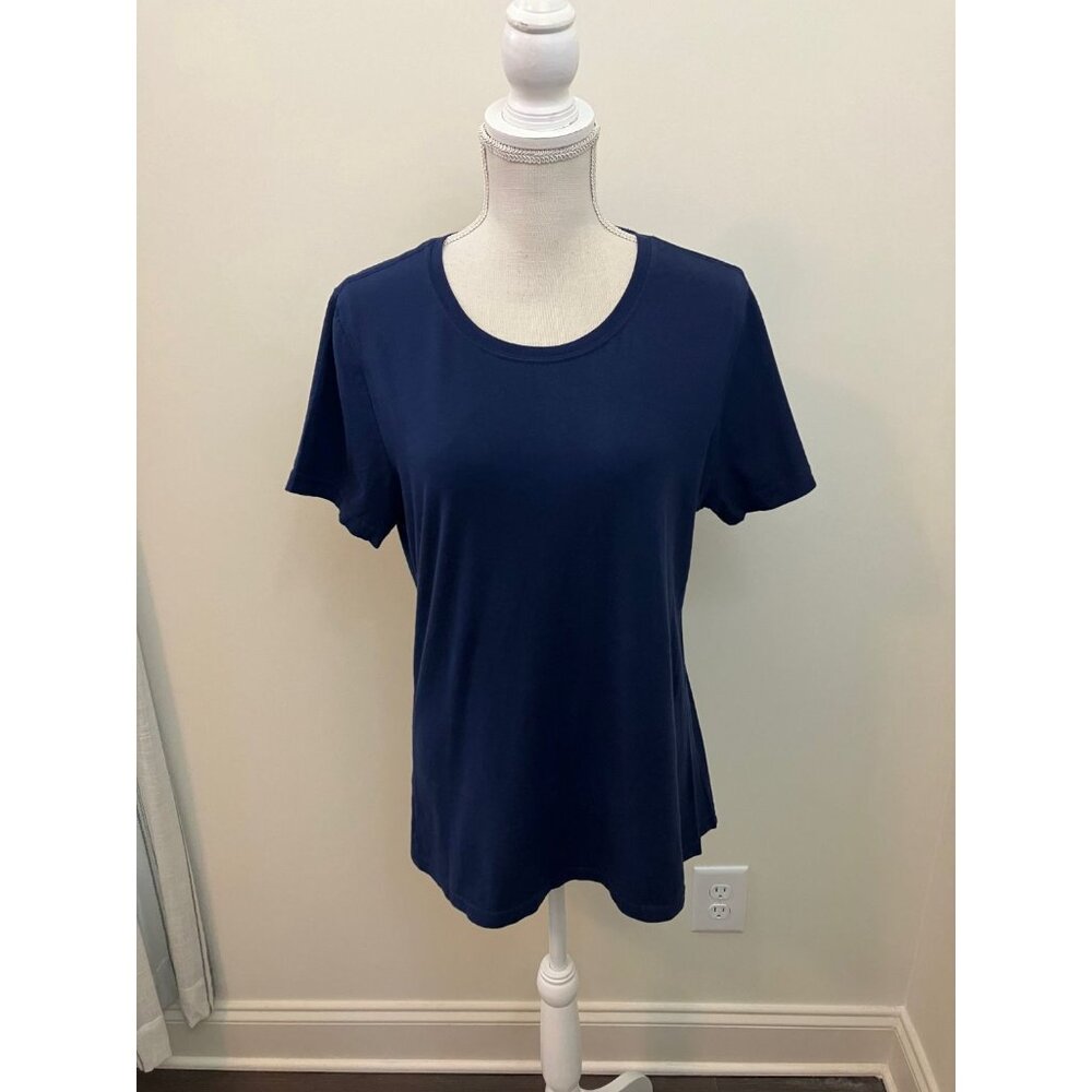 Faded Glory Navy Short Sleeve Tee Size XL / 16-18